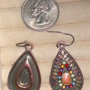 Vintage Drop Rhombic Earrings